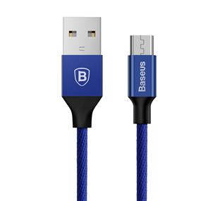 BASEUS Yiven Cable For Micro USB, 2A, 1.5M, Navy Blue (CAMYW-B13)(Open Box)