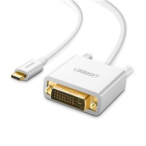 UGREEN USB Type-C TO DVI Cable, 1.5M, White (MM140)