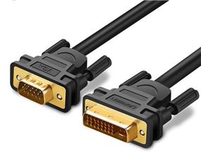 UGREEN DV102 Câble DVI mâle vers VGA mâle, 3 m, Noir