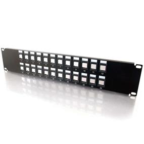 Cables To Go 24-Port Blank Keystone/Multimedia Patch Panel (03859)