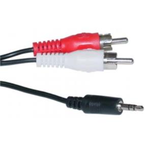 iCAN 3.5mm Y Splitter 1x35mm Plug to 2xRCA Plugs - 6 ft. (AC35MM-RCAM-006)