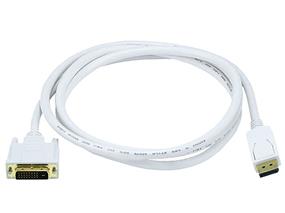 MONOPRICE 3ft 28AWG DisplayPort to DVI Cable, White(Open Box)