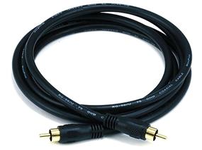 Monoprice 6ft Coaxial Audio/Video RCA Cable M/M RG59U 75ohm (for S/PDIF, Digital Coax, Subwoofer & Composite Video)