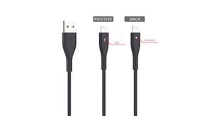 iCAN 4ft Lightning Cable, with sensor & LED Light, Black(Open Box)