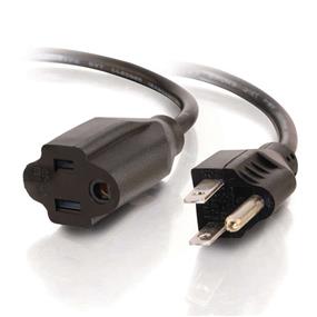 Cables To Go 16 AWG Outlet Saver Power Extension Cord 2ft (NEMA 5-15P to NEMA 5-15R) (29929)