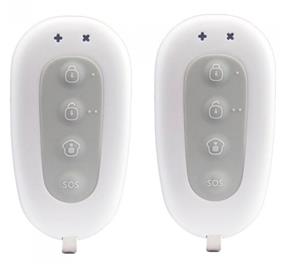 Smanos 2 Pack Remote Control (RE2300) | -Easy to carry around on a keychain or in your pocket or purse | -helps quickly arm or disarm your alarm system | -comes with an SOS panic button