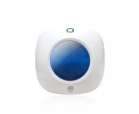 Smanos Wireless Indoor Strobe Siren (SS1005) | -compact siren with wall plug-in design  | -can work with any smanos alarm system or control panel as an additional indoor siren | -draws attention away from the main control with a loud siren