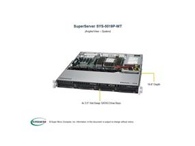 Supermicro Intel Xeon 4216 16-Core 2.1GHz 256GB 1U Rack Server - 4x 3.84TB SSD (5019P-MTOTO41)