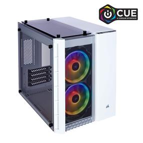 CORSAIR Crystal 280X RGB Micro-ATX Case, White(Open Box)