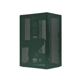 SSUPD Meshroom S Mini ITX Case - Green - with PCIe 4.0 Riser Cable