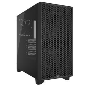 CORSAIR 3000D Tempered Glass Mid-Tower, Black, 2x SP120 ELITE Fans