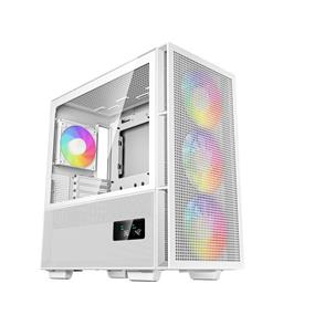 DeepCool CH560 Digital ATX Airflow case, 3x Pre-Installed 140mm ARGB Fans, White