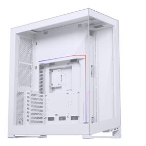 Phanteks NV7 Showcase Full-Tower Chassis, Matte White - High Airflow Performance, Integrated D/A-RGB Lighting, Seamless Tempered Glass Design, 12 Fan Positions