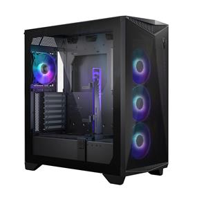 MSI MPG Gungnir 300R Airflow Mid-Tower Case for up to E-ATX Motherboards, USB 3.2 Type-C x 1, USB 3.2 Gen1 x 2, Fan Included x 4, ARGB