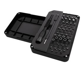 Corsair PC DIY Precision Toolkit - PC, Electronics Repair Kit - 65 Screw Bits - Extension rod - Magnetized Tray for Easy Organization