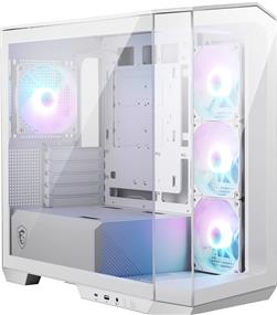 MSI MAG PANO M100R PZ, Micro ATX Tower Case White (Back-connect supported), USB 3.2 Type-C x 1, USB 3.2 Gen1 x 1, Fan Included x 4, ARGB(Open Box)