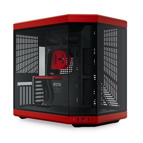 HYTE Y70 Dual Chamber ATX Mid Tower Modern Aesthetic Case - Red/Black