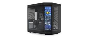 HYTE Y70 Touch Infinite Dual Chamber ATX Mid Tower Modern Aesthetic Case With Integrated 2.5K LCD Touchscreen, Pitch Black