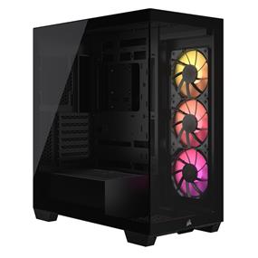 CORSAIR 3500X ARGB Tempered Glass Mid-Tower PC Case, Black