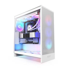 NZXT H7 Flow RGB Mid-Tower ATX Airflow case, White(Open Box)