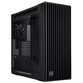 ASUS ProArt PA602 E-ATX Computer Case 420mm radiator support, Dual 200mm built-in fans, front panel IR dust indicator, power lock latch, tool-less PCIe mounting & GPU Holder, 20Gbps USB-C front I/O