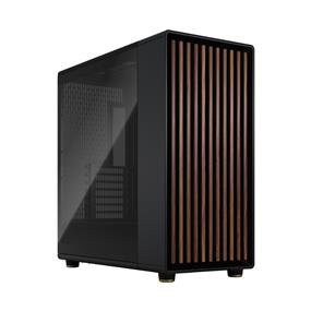 FRACTAL DESIGN North XL EATX ATX mATX Mid Tower PC Case - Charcoal Black Chassis with Walnut Front and Dark Tinted TG Side Panel