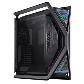 Asus ROG Hyperion GR701 BTF Edition Computer Case, ASUS ATX BTF Motherboards Exclusive Support, 420 mm Dual Radiator Support, Four 140 mm Fans, Metal GPU Holder, Component Storage, ARGB Fan Hub, 60W Fast Charging