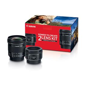 CANON 50mm f/1.8 EF STM and EFS 10-18 STM Travel Kit