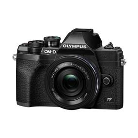 Olympus / OM System OM-D E-M10 Mark IV Black Body w/ ED 14-42mm F3.5-5.6 EZ Lens Kit | Mirrorless Camera
