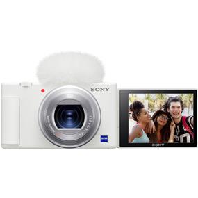 Sony ZV-1 Compact Digital Camera (White) | 20.1 MP | 4K/30 fps | 2.7x Optical Zoom | ZEISS | Wi-Fi | Camera For Content Creators & Vloggers