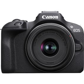 Canon EOS R100 Mirrorless Camera with Lens Kit | RF-S 18-45mm F4.5-6.3 IS STM Lens | 24.1 MP APS-C CMOS Sensor | Dual Pixel CMOS AF & Eye Detection AF | 4K 24fps & FHD 60fps Recording | 120fps Smooth Slow-Motion Videos | Compact & Lightweight Body | High-Precision 0.39-inch OLED EVF | Bluetooth & Wi-Fi Capability