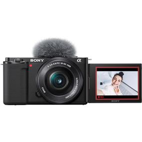 Sony a ZV-E10L Digital Camera (Black - Lens Kit) | Mirrorless Digital Camera | 24.2 MP | APS-C | 4K / 30 fps | 3x Optical Zoom 16-50mm Power Zoom Lens | Wi-Fi | Bluetooth  (ILCZVE10L/B)