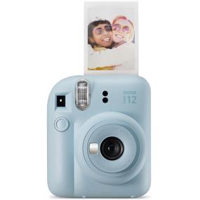 ppareil photo instantané Fujifilm Instax Mini 12 (bleu pastel) | Exposition automatique et contrôle du flash | Impression haute vitesse de 5 secondes | Facile à utiliser