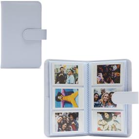 lbum Fujifilm Instax Mini (Argile Blanche) | Léger et Durable | Peut contenir jusqu'à 108 impressions Instax Mini | Fermeture Magnétiqu