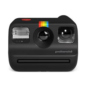 Polaroid Go Generation 2 Instant Camera (Black) | Smallest Instant Camera In The World | Selfie Mirror | Self-Timer | Double Exposure | Large F9-F42 Aperture | Internal Rechargeable Battery | Wrist Strap & USB-C Cable Included