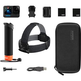 GoPro HERO12 Black Holiday Bundle (LIMITED) Sports & Action Camera Kit | 5.3K60 + 4K120 | HyperSmooth 6.0 Video Stabilization | HDR Photo + Video | Versatile 8:7 Aspect Ratio | Waterproof 33 ft