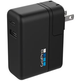 GoPro Supercharger | Dual Port Fast Charger | Worldwide Charger | Simultaneous USB-C and USB-A Outputs