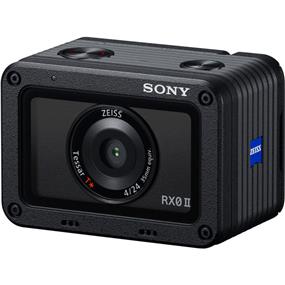 ppareil photo d^action Sony Cyber-shot DSC-RX0 II | 4K / 30 ips - 15,3 MP - Carl Zeiss - Wi-Fi, Bluetooth - sous l^eau jusqu^à 30 pieds - noir (DSC-RX0M2