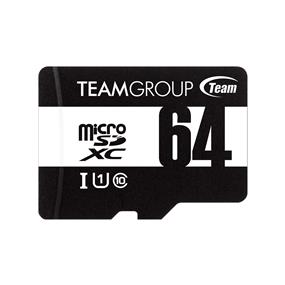 TeamGroup 64GB microSDHC UHS-I/U1 Class 10 Memory Card with Adapter, Speed Up to 100MB/s (TUSDX64GCL10U03)