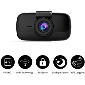 GekoGear Orbit 960 Dash Cam | 1-Channel Dashcam (4K Ultra HD Front View) | 2.7" LCD Screen | Sony STARVIS Sensor | Wi-Fi APP Control (GEKO DVR) | GPS Logging | LDWS + FCWS | 16GB microSD Included (mygekogear)