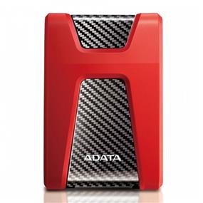 ADATA DashDrive Durable HD650 2TB 2.5" USB 3.1 External Hard Drive Shock-resistant - Red (AHD650-2TU31-CRD)