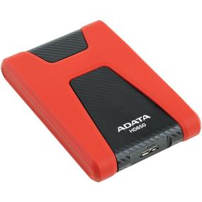 ADATA DashDrive Durable HD650 1TB 2.5" USB 3.0 External Hard Drive Shock-resistant - Red (AHD650-1TU31-CRD)(Open Box)