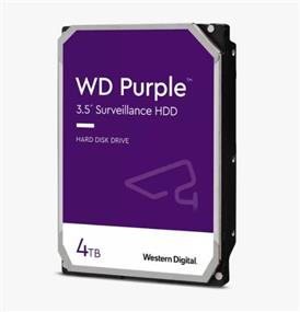 WD Purple Surveillance Hard Drive 4TB 3.5" SATA 6Gb/s 64 MB Cache 5400 RPM (WD43PURZ)(Open Box)