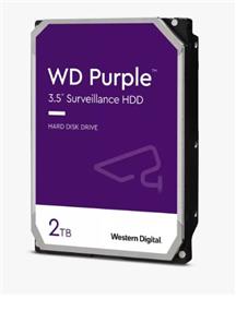 WD Purple™ Surveillance Hard Drive 2TB 3.5" SATA 6Gb/s 64 MB Cache 5400 RPM (WD23PURZ)(Open Box)