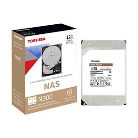 Toshiba N300 12TB NAS 3.5" Internal Hard Drive 7200 RPM 256 MB Cache(HDWG21CXZSTA)