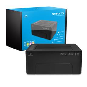 Vantec NexStar TX, Station D’accueil Double Baie USB 3.0 Pour Disque Dur (NST-D428S3-BK)(Boîte ouverte)