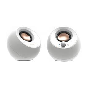 CREATIVE White Pebble V3 Minimalistic 2.0 USB-C Speakers with Bluetooth® 5.0 (51MF1700AA002)