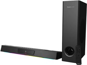 CREATIVE Sound Blaster Katana V2X 5.1 Multi-Channel Gaming Soundbar with Compact Subwoofer, 180W Peak Power, ft Tri-Amplified 5-Driver Design, Super X-Fi Technology, and RGB Lighting