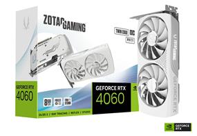 ZOTAC GAMING GeForce RTX 4060 8GB Twin Edge OC White Edition ZT-D40600Q-10M(Open Box)