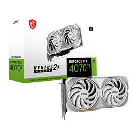 MSI GeForce RTX 4070 Ti VENTUS 2X WHITE 12G OC GDDR6X 12GB 2640 MHz Boost  PCI-E 4.0 192-bit 16-pin x 1 HDMI 2.1 x 1 Display Port 1.4 x 3